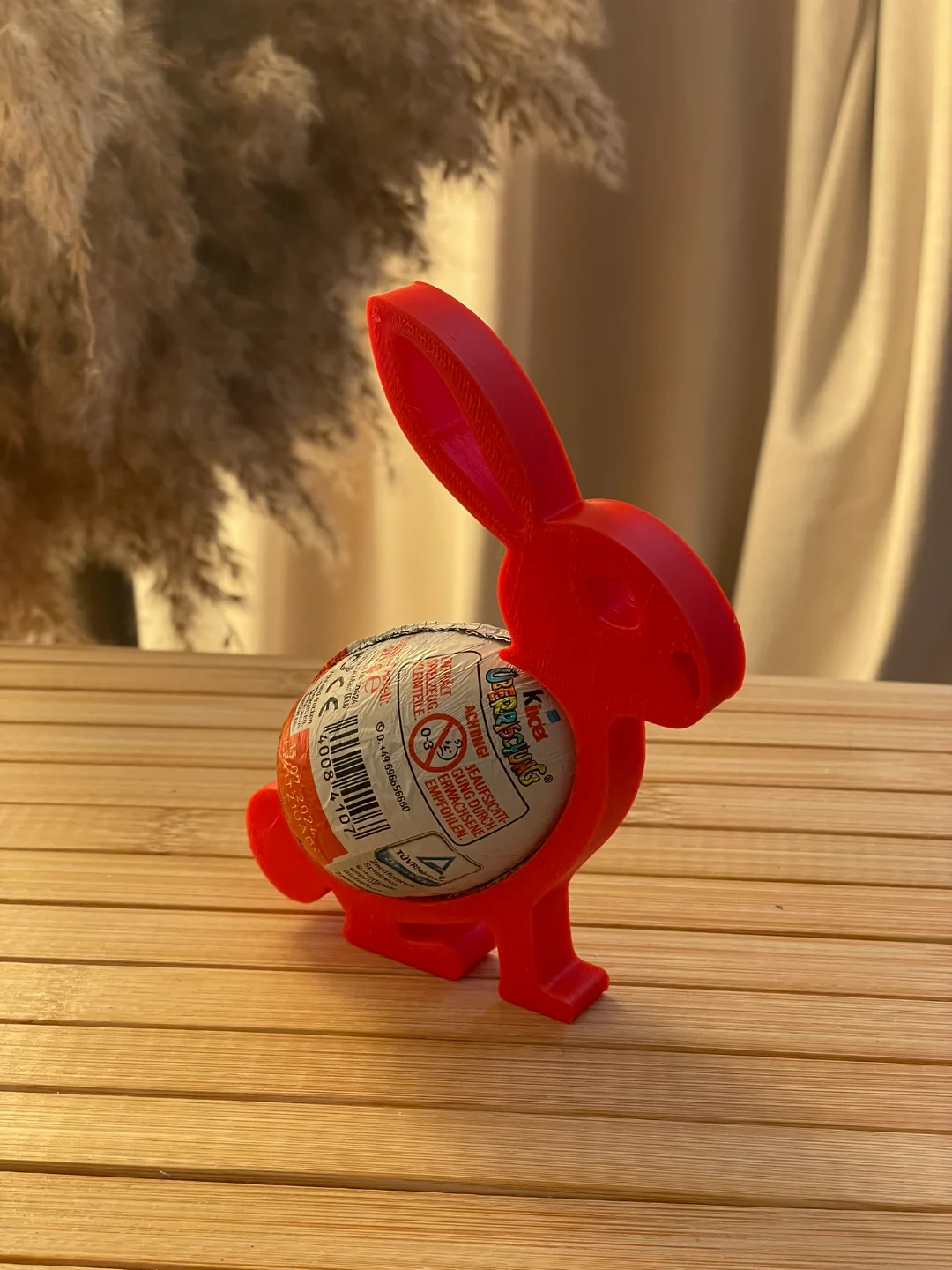 3D Printed Easter Bunny Kinder Surprise Egg Holder - Image 2