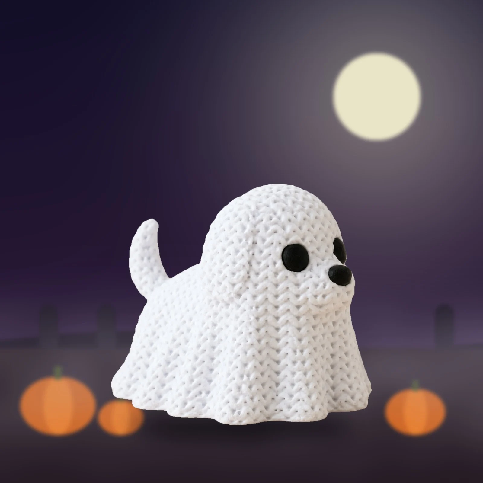 Ghost Dog 3D printed Halloween figure